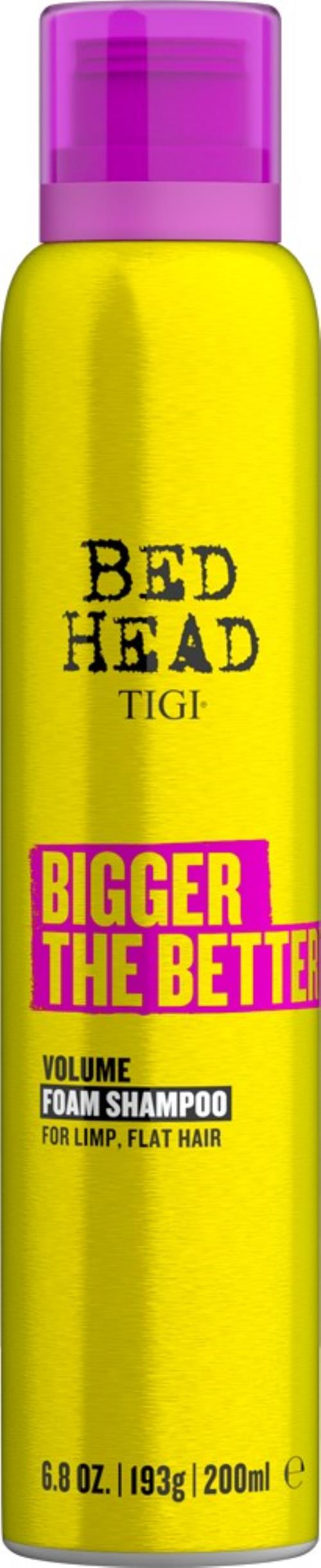 Tigi Penový šampón pre objem vlasov Bed Head Bigger The Better (Volume Foam Shampoo) 200 ml