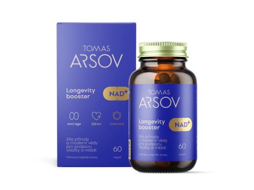 Tomas Arsov Longevity booster NAD+ doplnok stravy 60 kapsúl