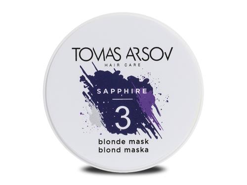 Tomas Arsov Maska potláčajú žlté a zlatisté tóny vlasov Sapphire (Blonde Mask) 100 ml