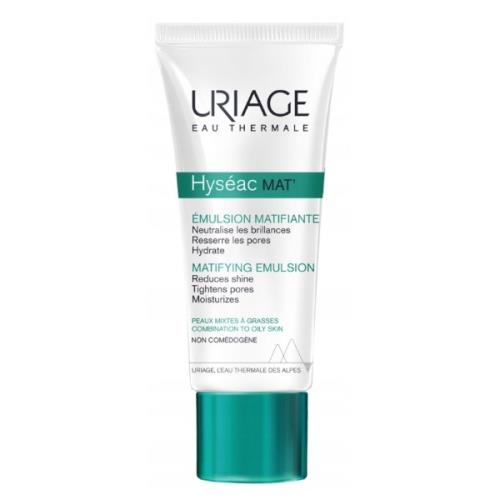 Uriage Zmatňujúci gél-krém pre zmiešanú a mastnú pleť Hyséac Mat` (Matifying Emulsion) 40 ml