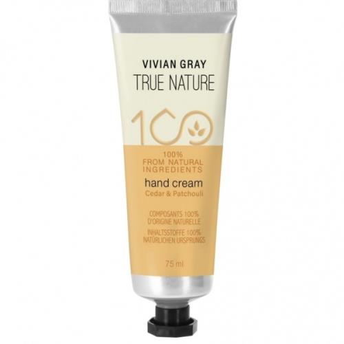 Vivian Gray Krém na ruky True Nature Cedar & Patchouli (Hand Cream) 75 ml