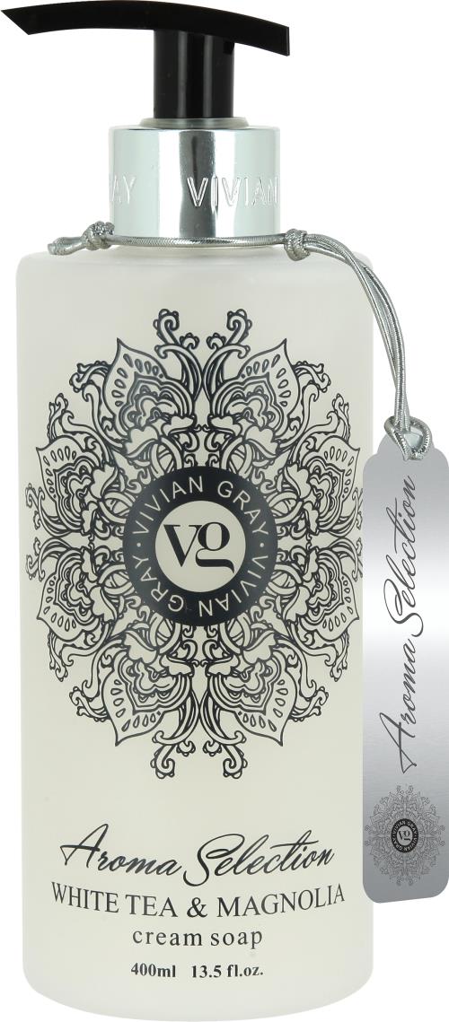 Vivian Gray Krémové tekuté mydlo Aroma Selection White Tea & Magnolia (Cream Soap) 400 ml