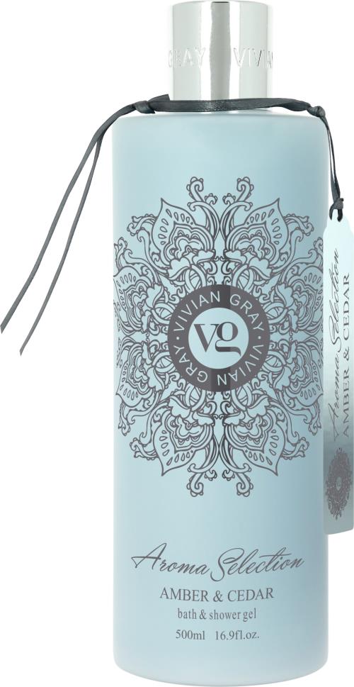 Vivian Gray Sprchový gél Aroma Selection Amber & Cedar (Bath & Shower Gel) 500 ml