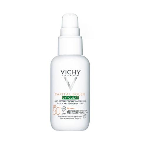 Vichy Fluid proti nedokonalostiam pleti SPF 50+ Capital Soleil UV-Clear (Anti-Imperfections Water Fluid) 40 ml