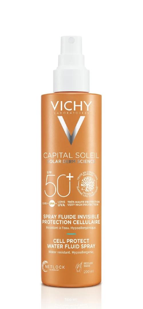 Vichy Vodeodolný fluidný sprej SPF 50+ Capital Soleil (Water Fluid Spray) 200 ml