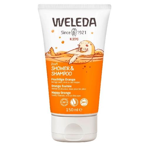 Weleda Sprchový krém a šampón 2 v 1 Šťastný pomaranč 150 ml