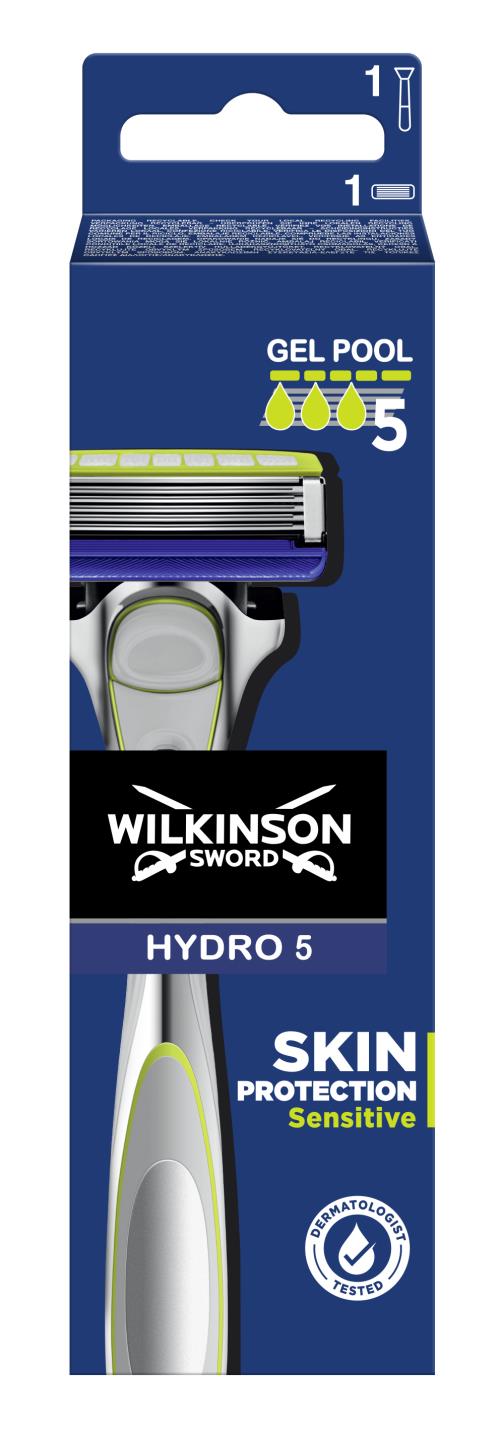 Wilkinson Sword Holiaci strojček + 1 náhradná hlavica Hydro 5 Skin Protection Sensitive