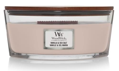 WoodWick Vonná sviečka loď Vanilla & Sea Salt 453,6 g
