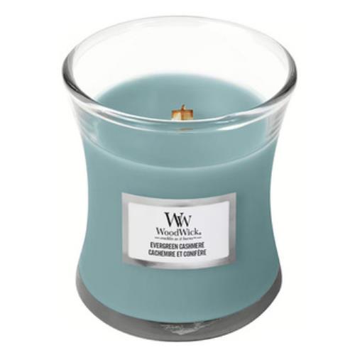 WoodWick Vonná sviečka váza Evergreen Cashmere 275 g