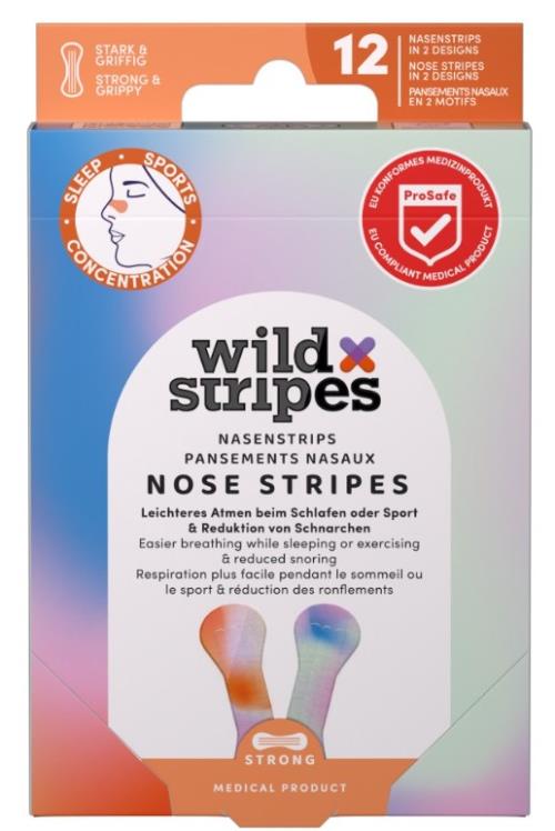 Wild Stripes Náplasti na nos pre lepšiu kvalitu spánku Sunrise (Nose Patches) 12 ks