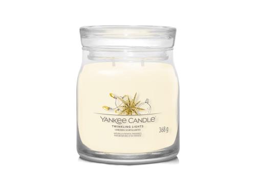 Yankee Candle Aromatická sviečka Signature sklo stredná Twinkling Lights 368 g
