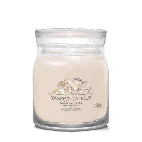 Yankee Candle Aromatická sviečka Signature sklo stredná Warm Cashmere 368 g