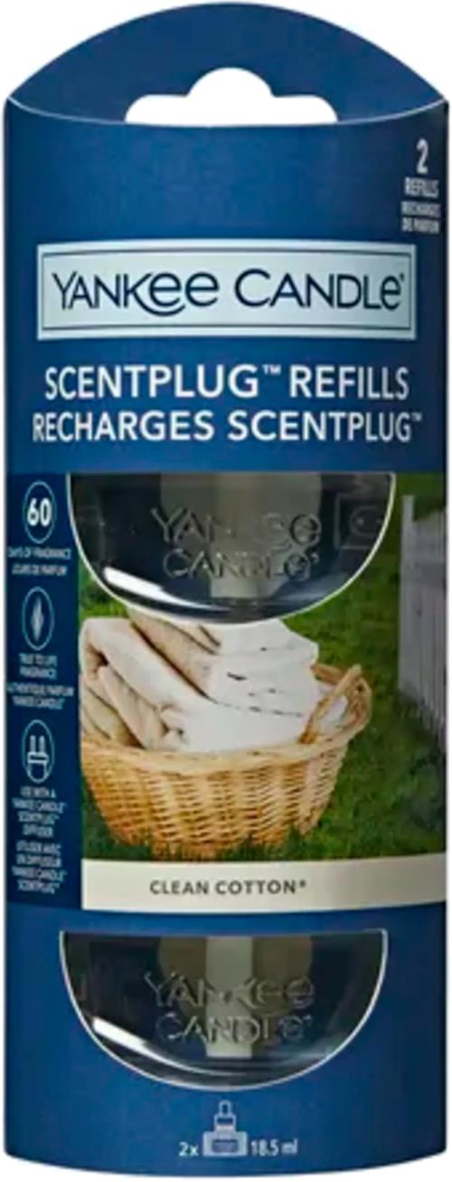 Yankee Candle Náplň do difuzéra Clean Cotton (ScentPlug Refills) 2 x 18,5 ml