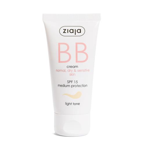 Ziaja BB krém pre normálnu, suchú a citlivú pleť SPF 15 Light Tone (BB Cream) 50 ml